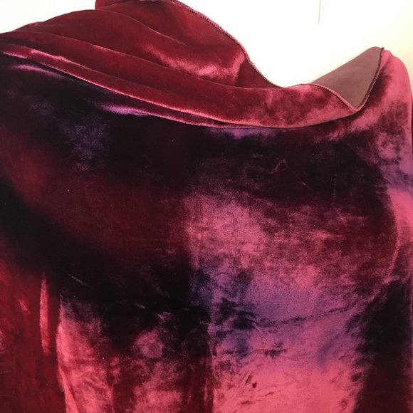 Handmade Hand-dyed Velvet Shawl - Picture 2 of 8